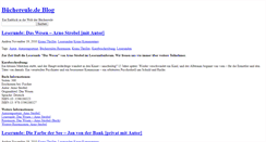Desktop Screenshot of blog.buechereule.de