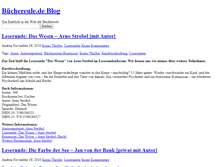 Tablet Screenshot of blog.buechereule.de